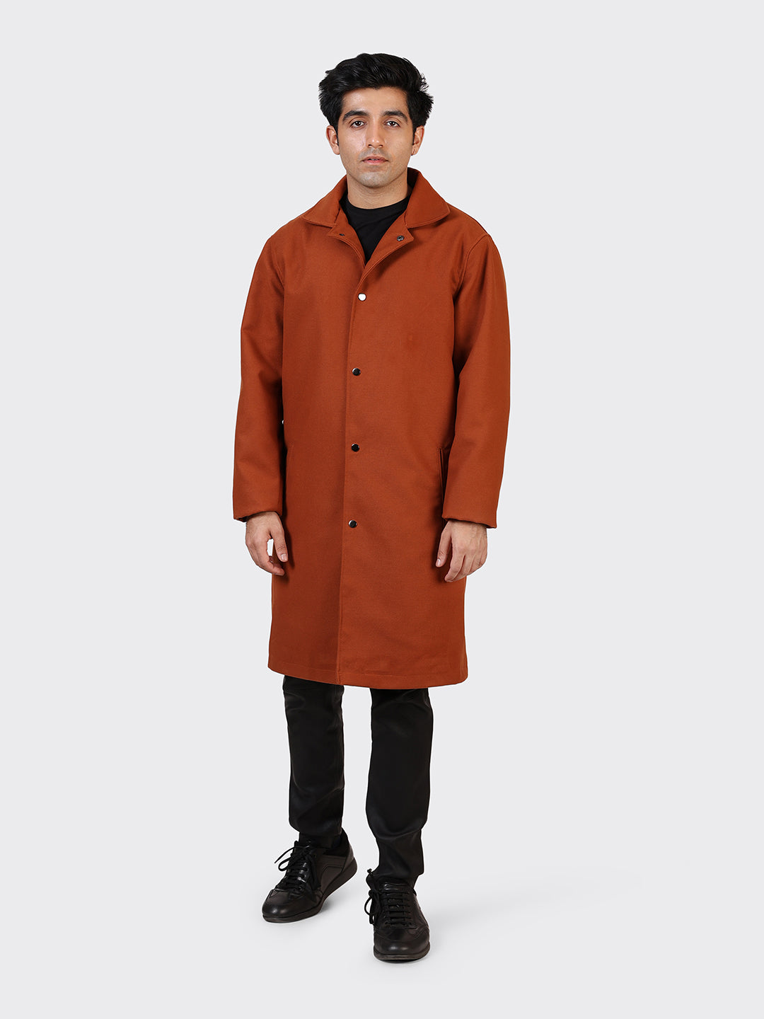 MENS WOOLLEN JACKET-COGNAC