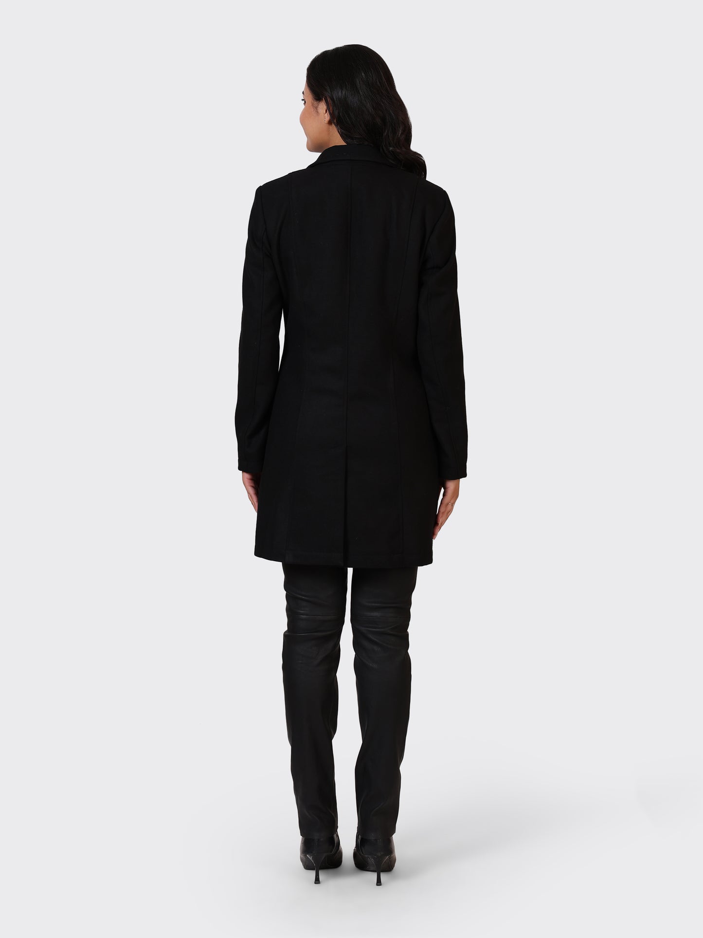 LADIES WOOLLEN JACKET-COGNAC