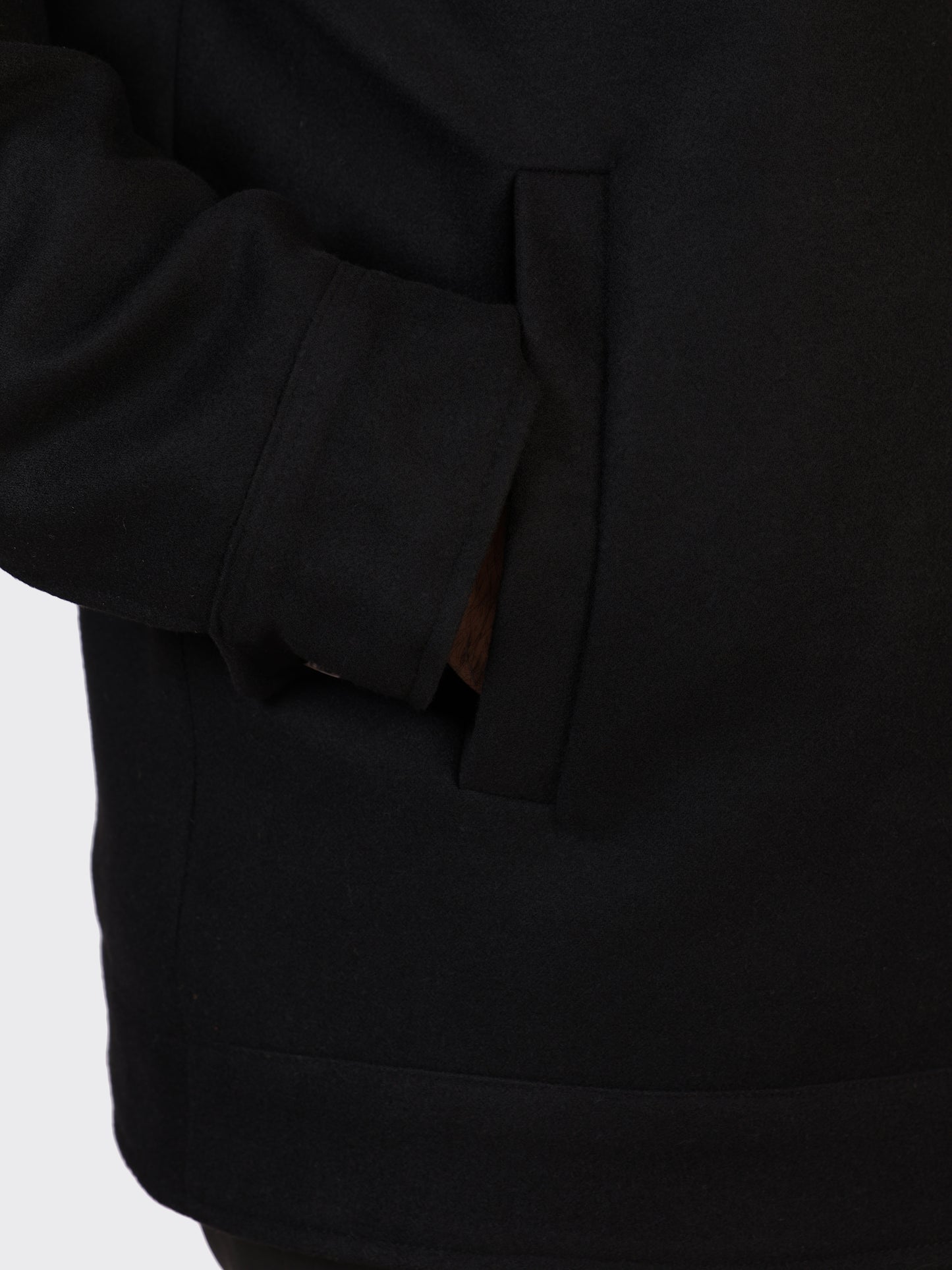 MENS WOOLLEN JACKET-BLACK