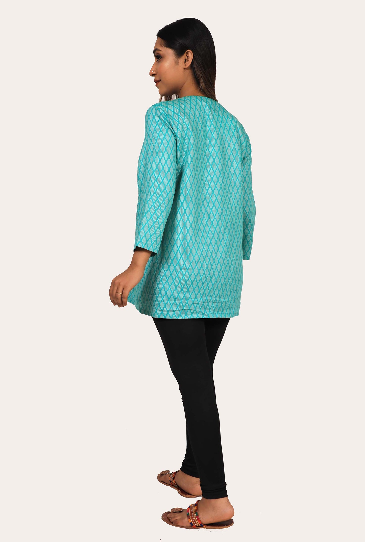 WOMEN SUMMER COTTON A LINE KURTI