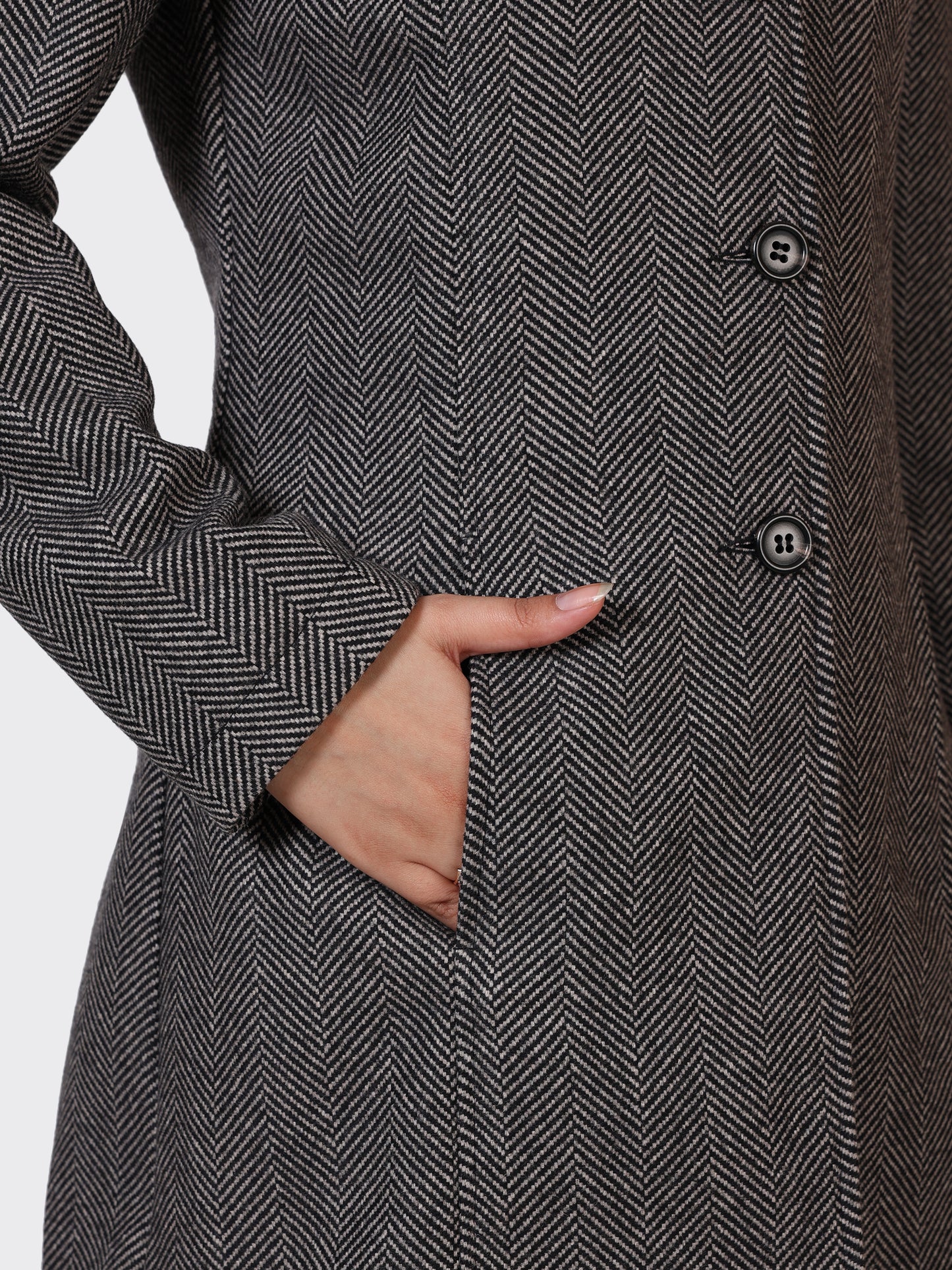 LADIES WOOLLEN JACKET-ZIGZAG