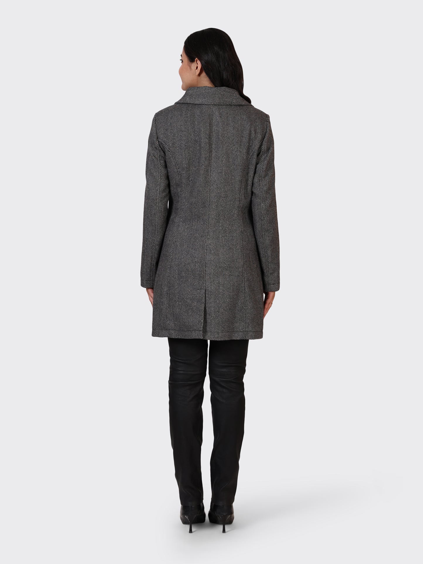 LADIES WOOLLEN JACKET-ZIGZAG