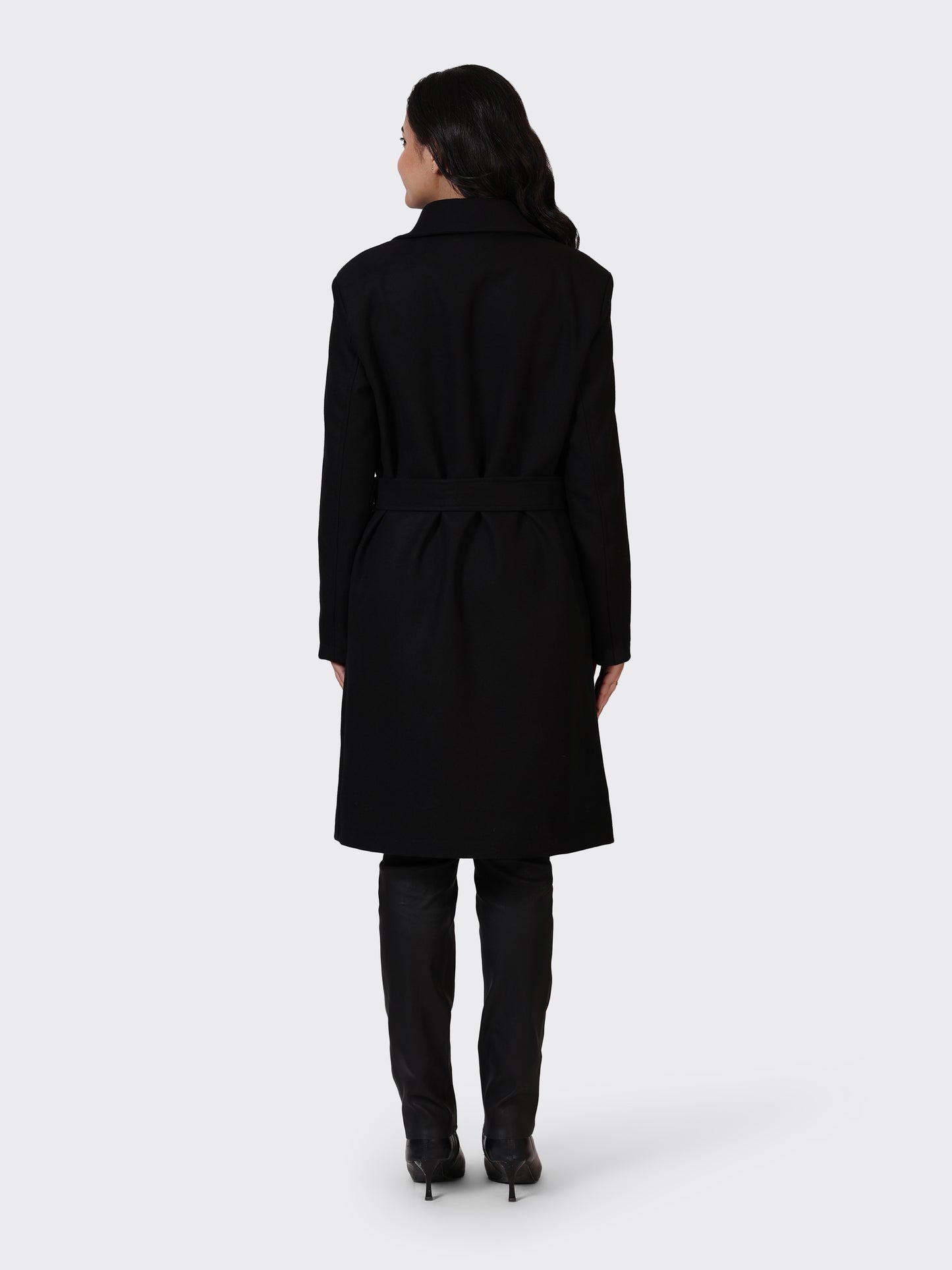 LADIES WOOLLEN JACKET-BLACK
