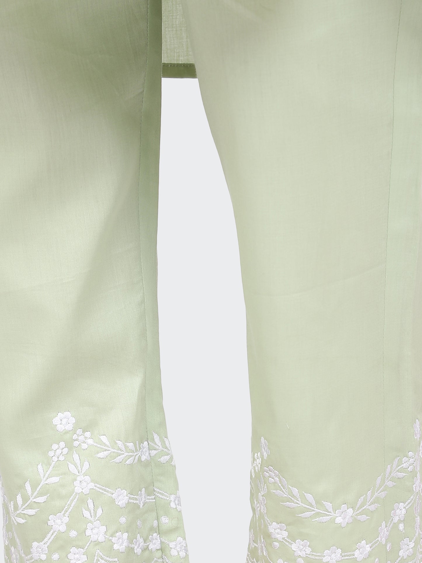 KURTA SET FEATURING PALAZZO, EMBROIDERY ON BOTTOM-MINT