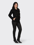 LADIES WOOLLEN JACKET-BLACK