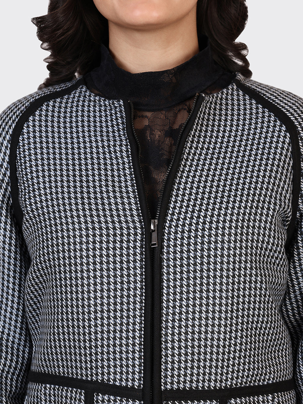 LADIES WOOLLEN JACKET-CROSS