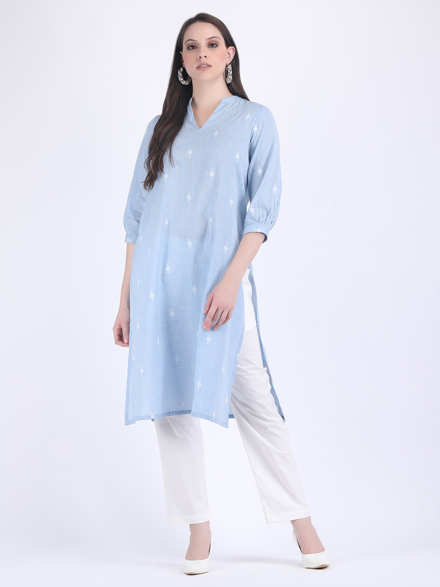 JAMDANI COTTON COMFORT WEAR KURTA SET