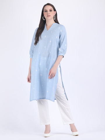 JAMDANI COTTON COMFORT WEAR KURTA SET