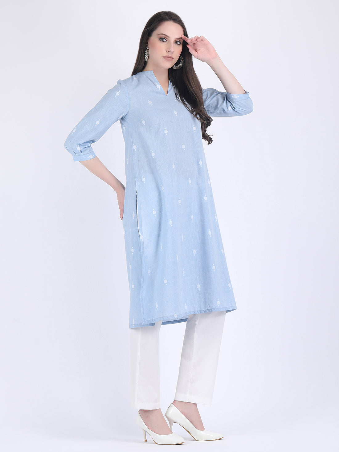 JAMDANI COTTON COMFORT WEAR KURTA SET