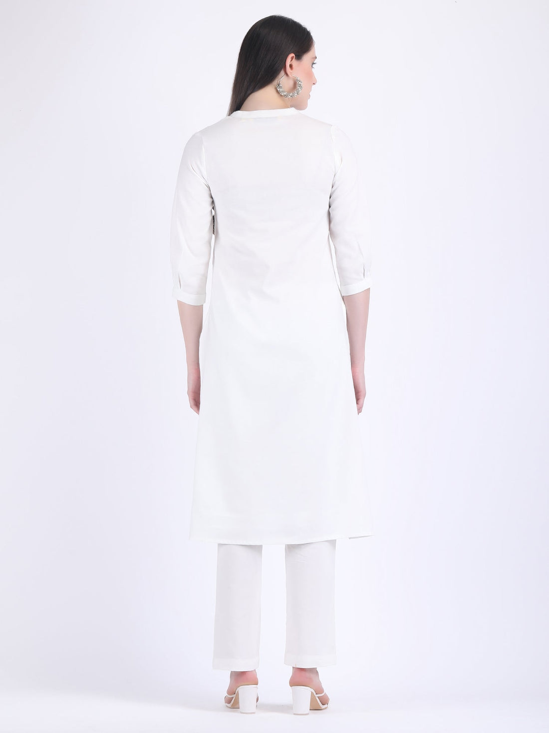 COTTON FLEX COMFORT WEAR KURTA SET LUCENT WHITE