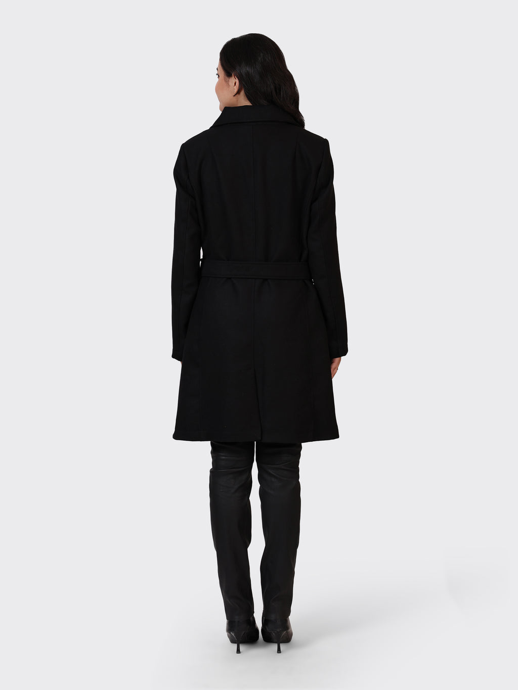 LADIES WOOLLEN JACKET-BLACK