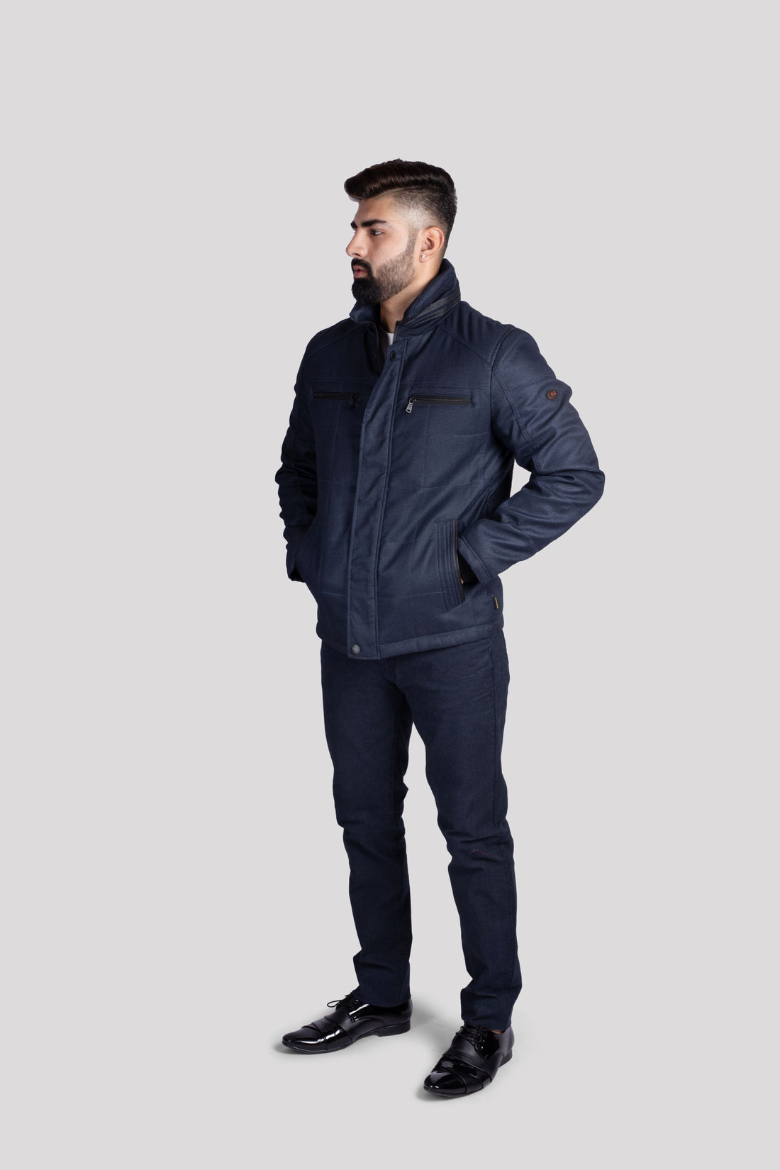 21619 Men's Marine Grey Jacket