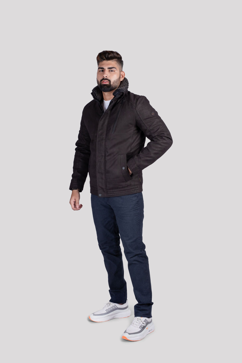 21665 Men's Dark Brown Jacket