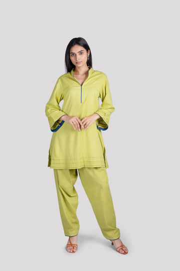 WOMEN COTTON CO ORD SET WITH COMFORT SALWAR