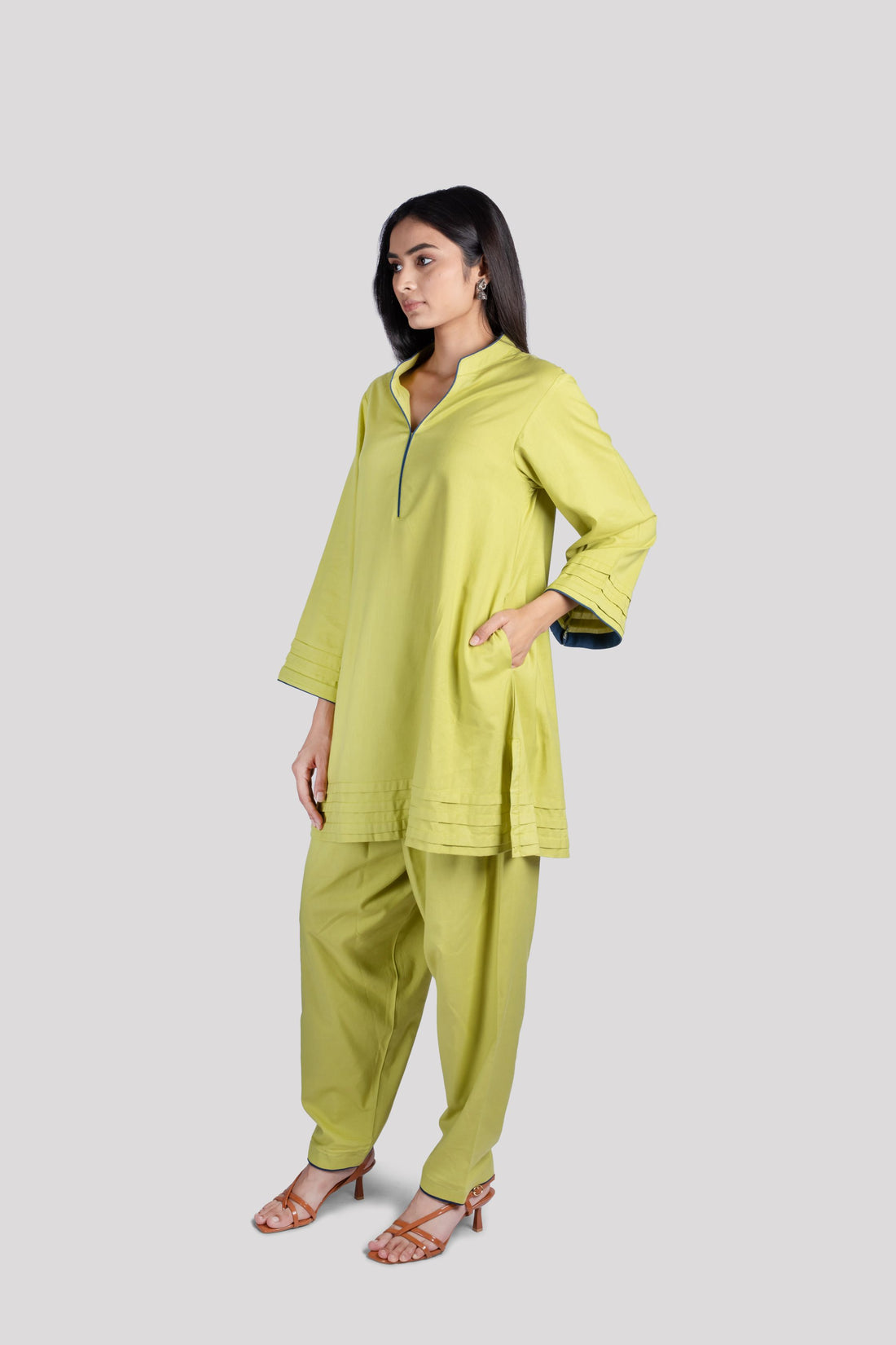 WOMEN COTTON CO ORD SET WITH COMFORT SALWAR