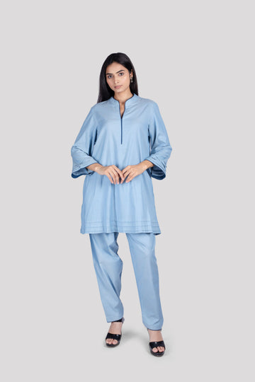 WOMEN COTTON CO ORD SET WITH COMFORT SALWAR