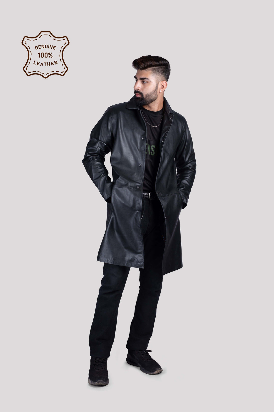 MENS BOMBER LEATHER JACKET