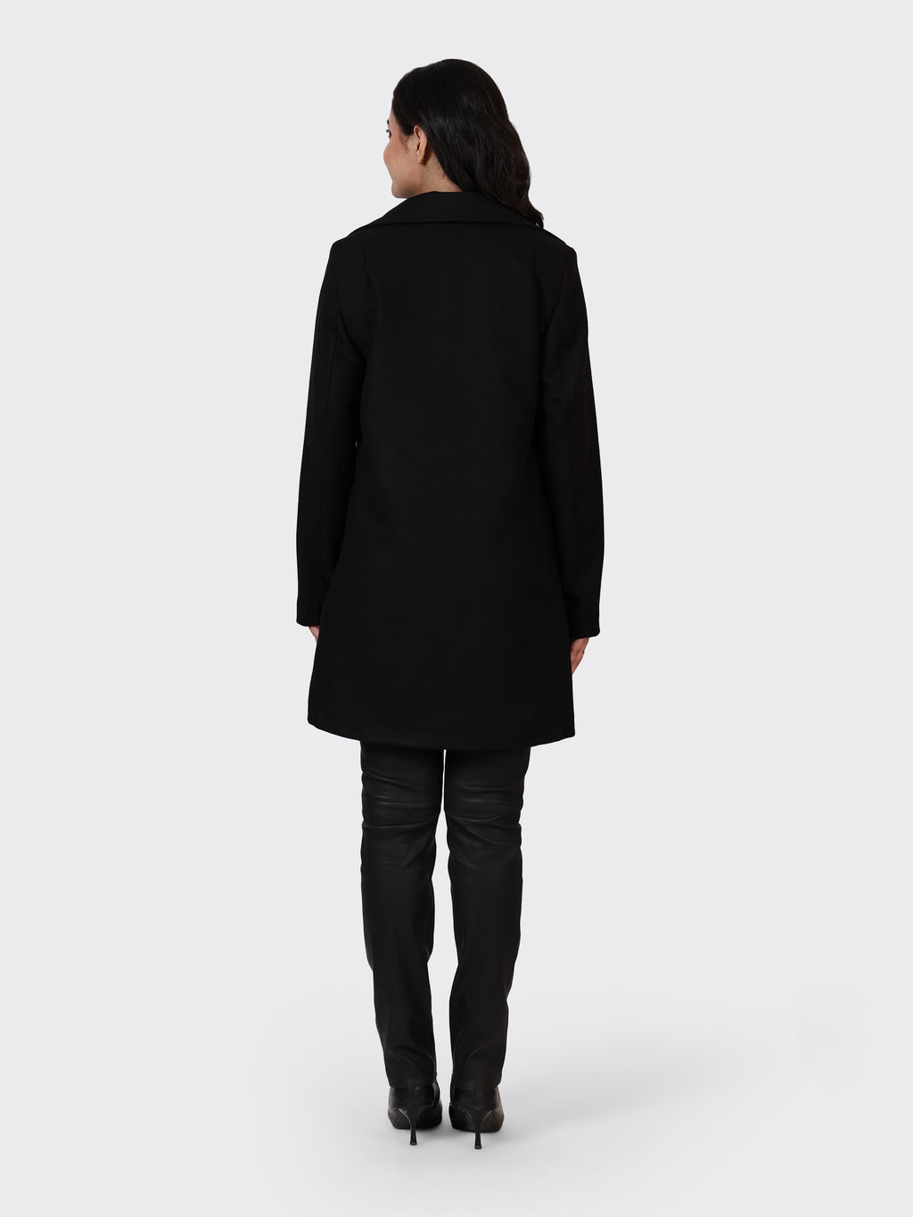 LADIES WOOLLEN JACKET-BLACK