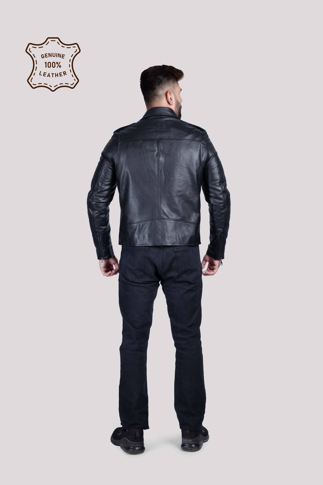 MENS BIKER LEATHER JACKET