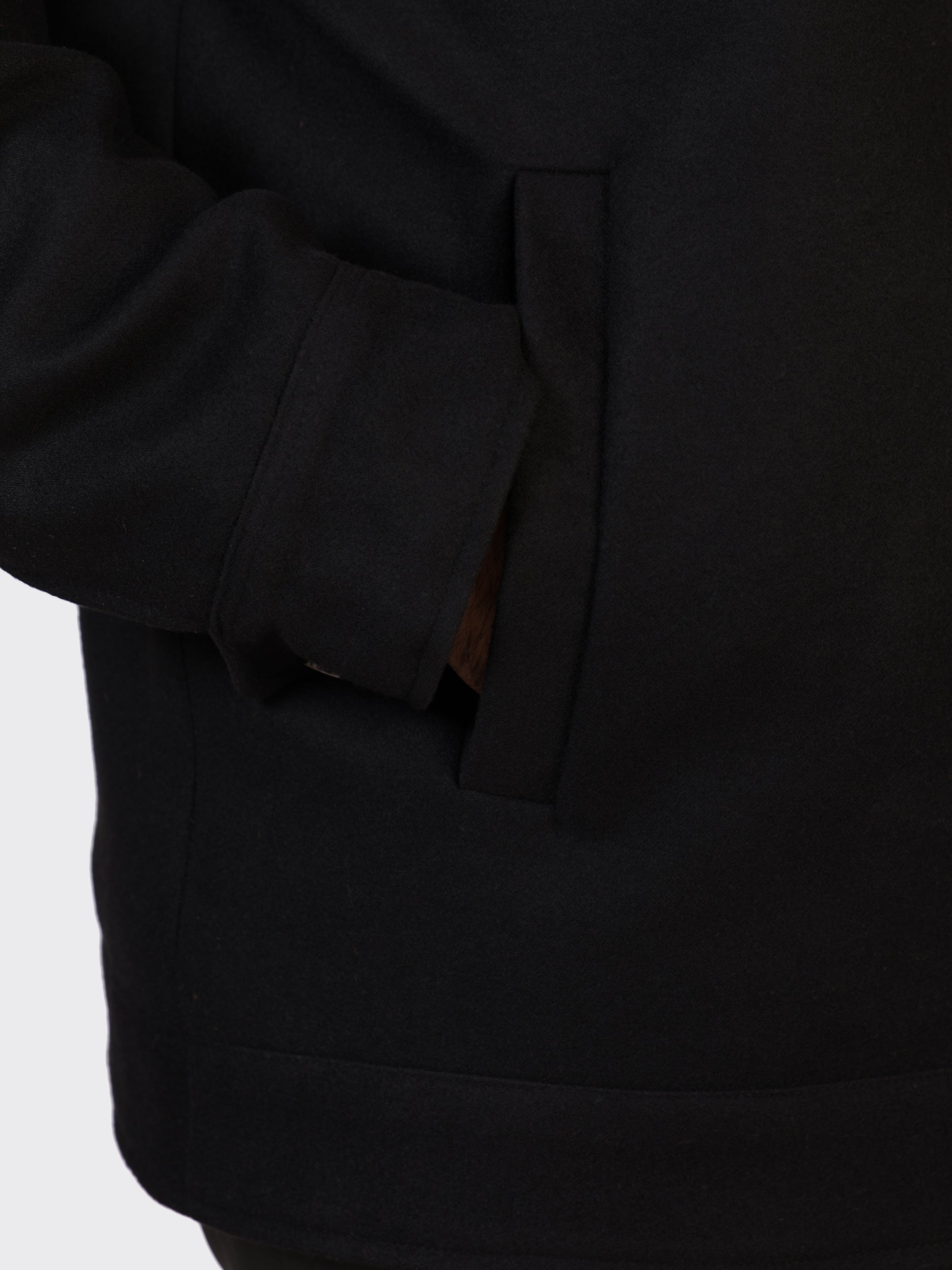 MENS WOOLLEN JACKET-BLACK
