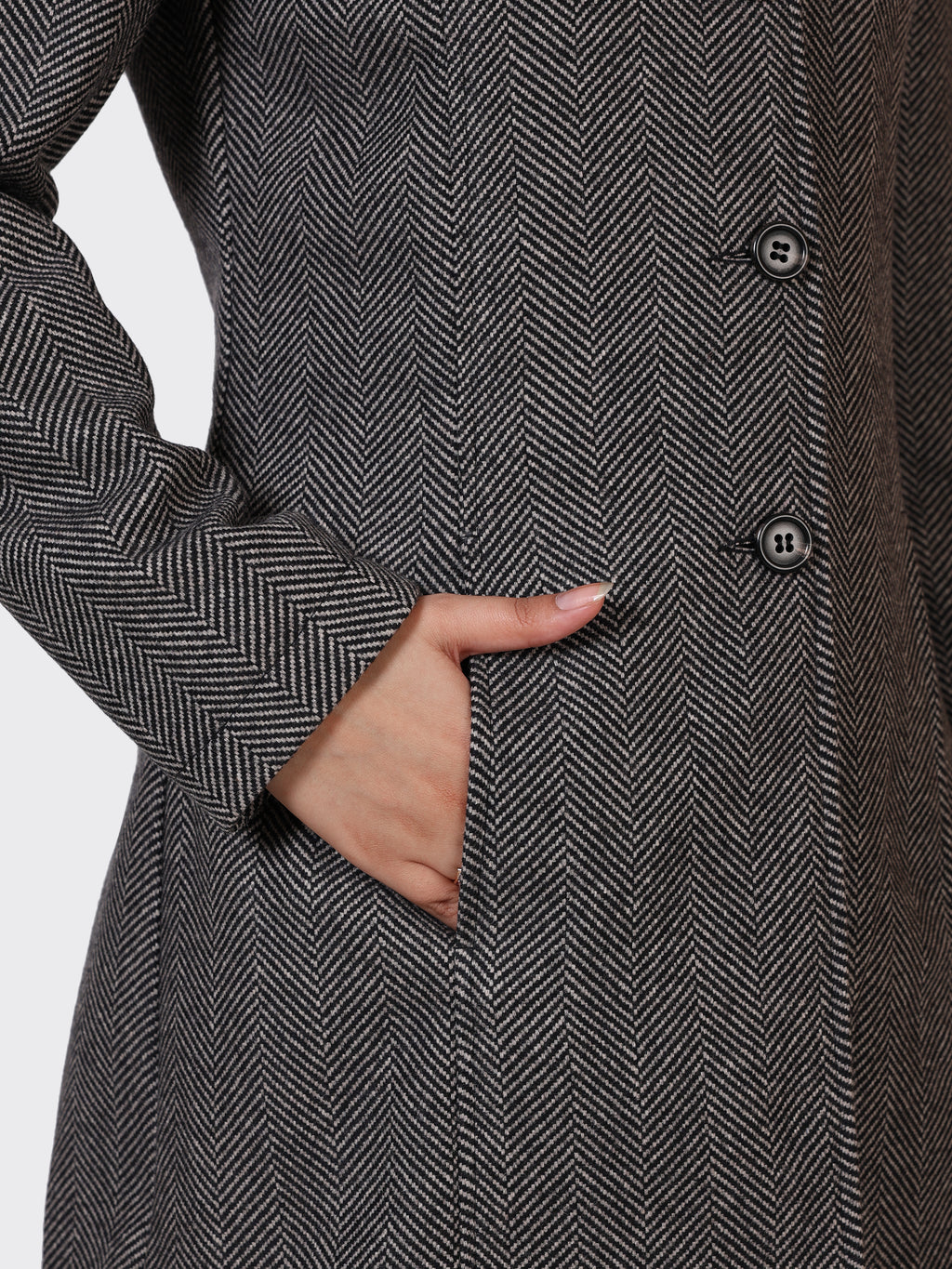 LADIES WOOLLEN JACKET-ZIGZAG