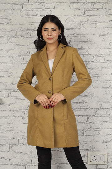 2845-W Women's Woolen Cashmere Coat