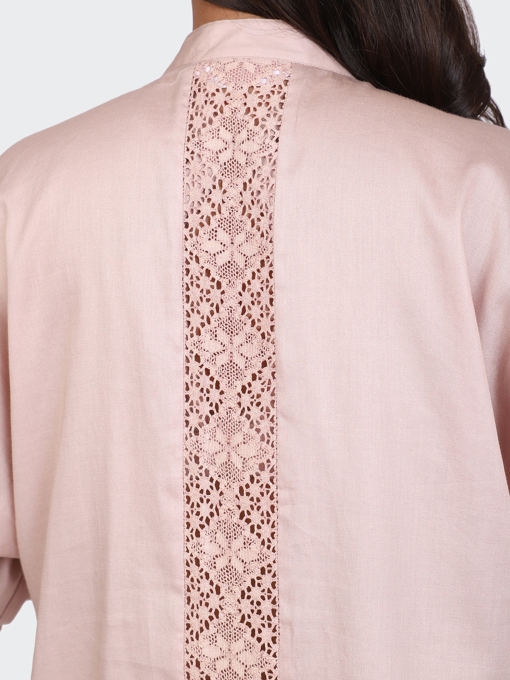 CO-ORDS KIMONO SLEEVES AND DECORATIVE LACE AT BACK
